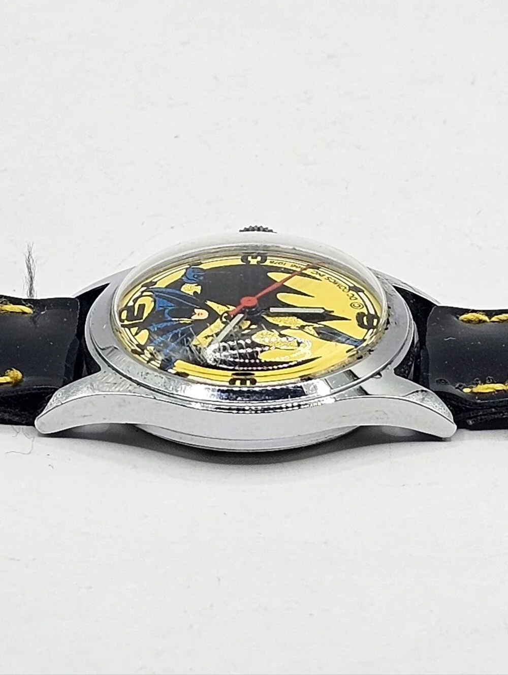 1978 Batman DC Comics Manually Wound Wristwatch Running